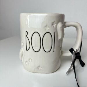 Rae Dunn White Ceramic Boo Halloween Mug